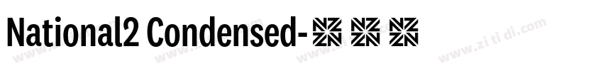 National2 Condensed字体转换